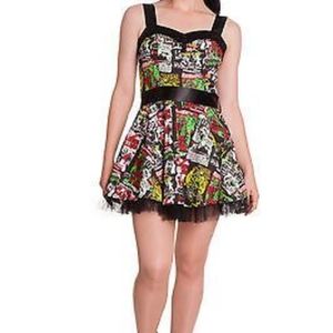Hell Bunny B-Movie Horror Dress Medium